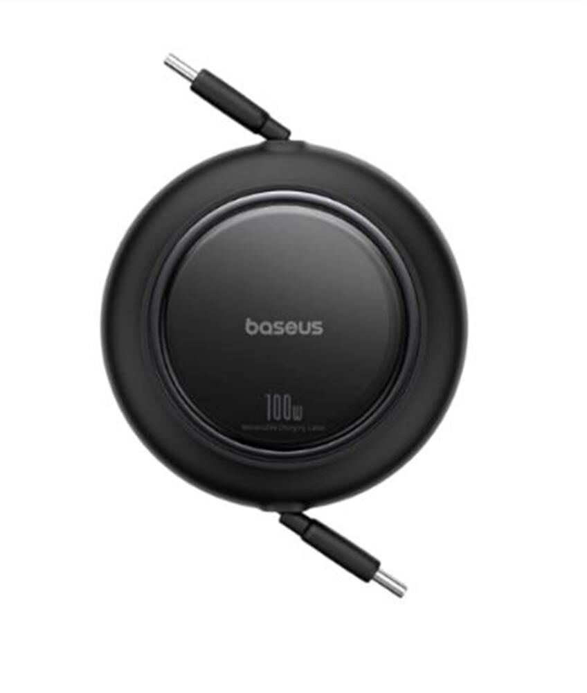 Baseus P10364500113-00  Free2 Pull Mini Kablolu USB-C 100W Şarj Kablosu Siyah