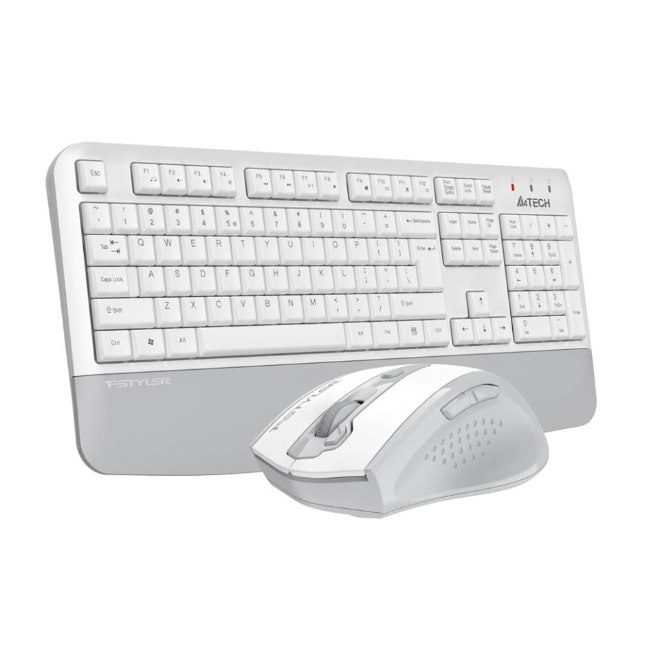 A4 Tech FG2500S Beyaz Plus 2.4GHz FN-MM Türkçe Q 3200DPI Klavye & Mouse Set
