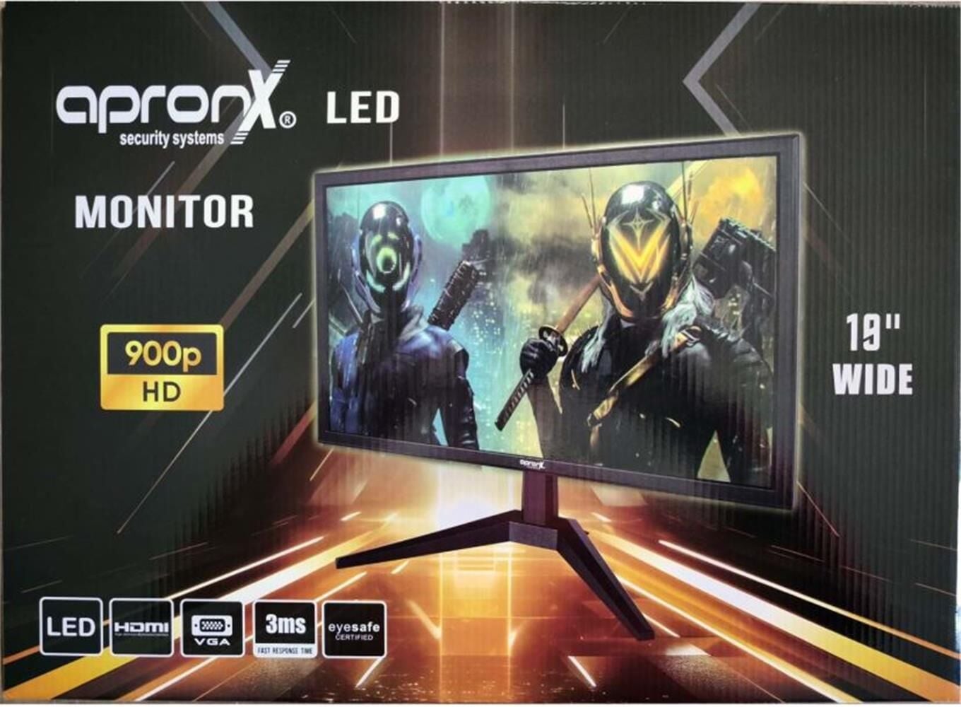 Apronx APX-NW19 900p 19'' Led Vga+Hdmi Monitor