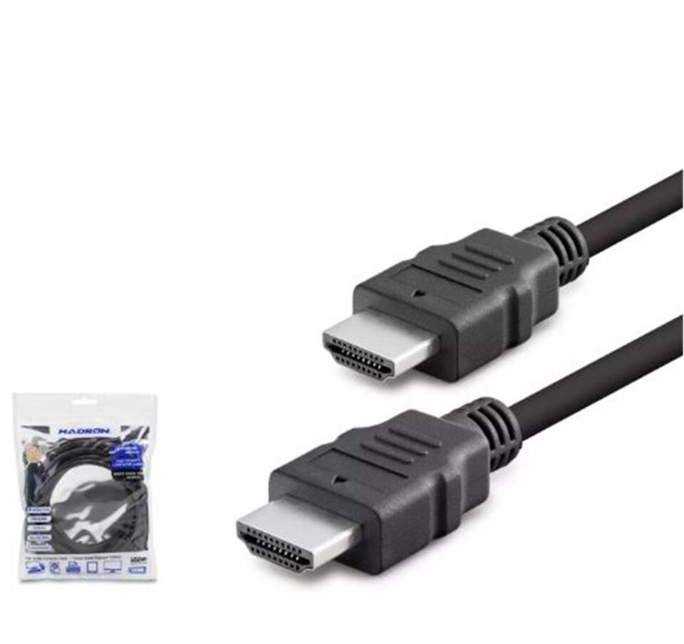 HADRON HDX2005  3M  HDMI (M) TO HDMI (M) KABLO PVC  SİYAH