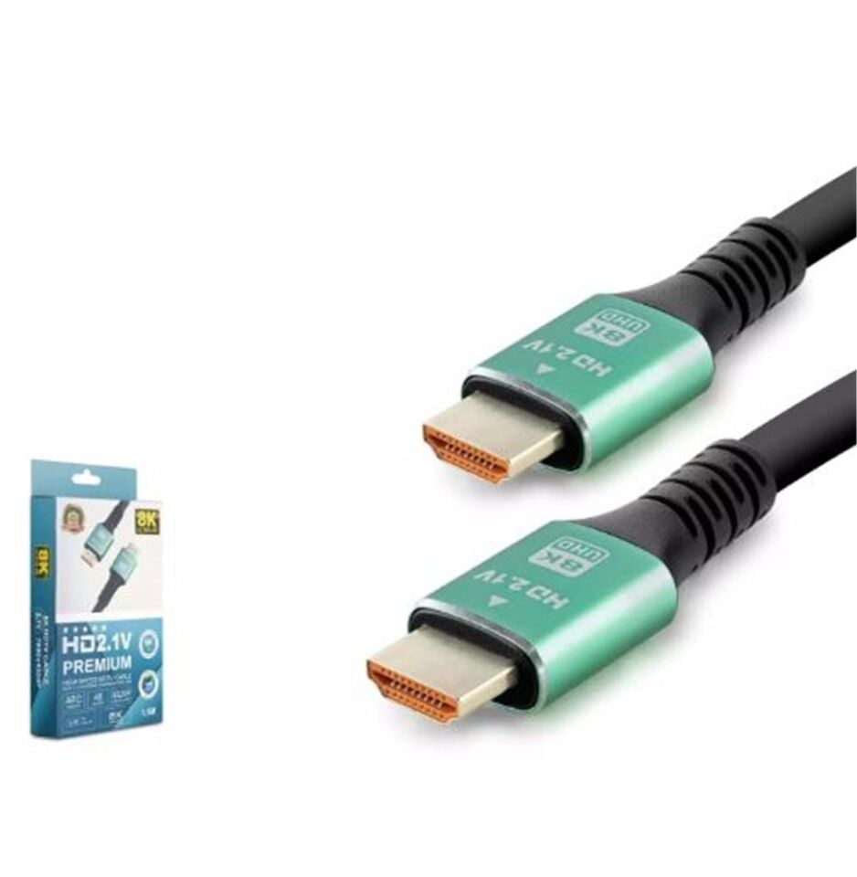HADRON HDX2044 HDMI (M) T0 HDMI (M) KABLO PVC 8K 60HZ 2.1V 1.5M SİYAH