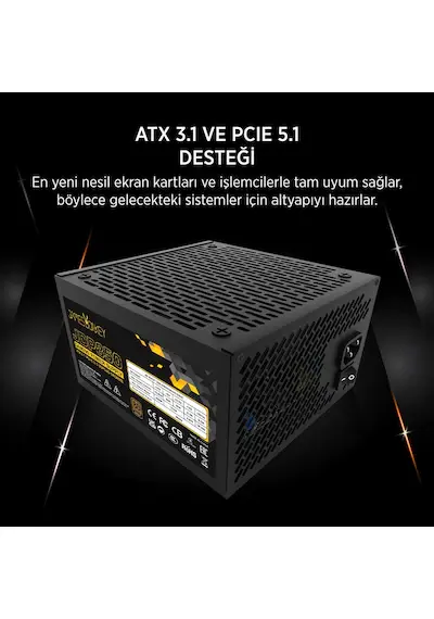 James Donkey JDP850 APFC 12cm 80+ Bronze 850W PSU Güç Kaynağı