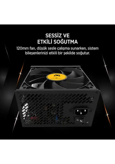 James Donkey JDP850 APFC 12cm 80+ Bronze 850W PSU Güç Kaynağı