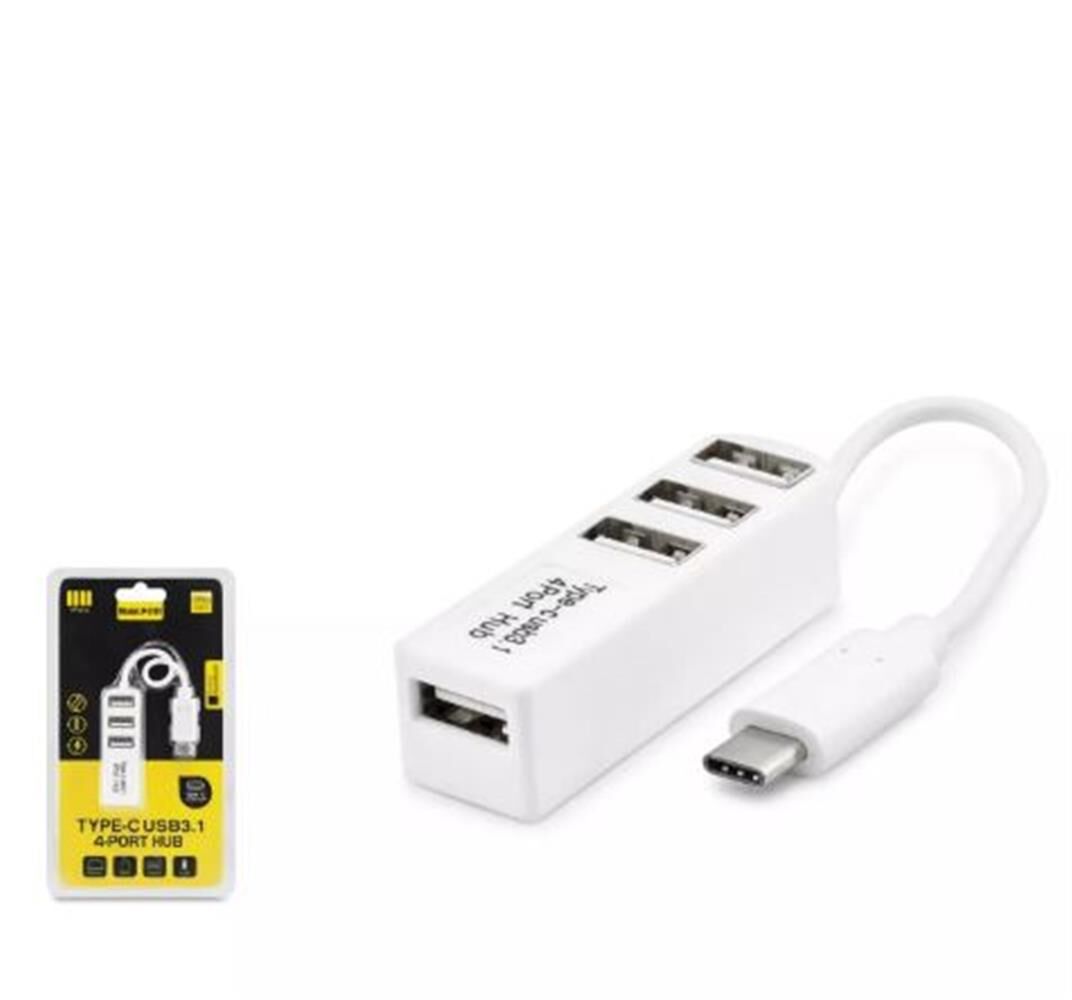 Hadron Hdx7015 Type-C Hub 4-Usb Beyaz (Telefon Uyumlu)