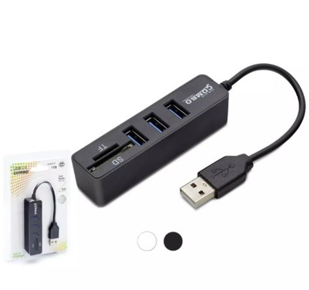 Hadron Hdx7009 Usb Hub Combo 3-Usb + Sd + Tf Siyah