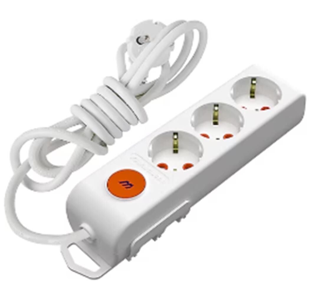 Mutlusan Rı-Tech 3lü 1mt AnahtarTopraklı  Grup Priz  (001 175 320002 01 00)