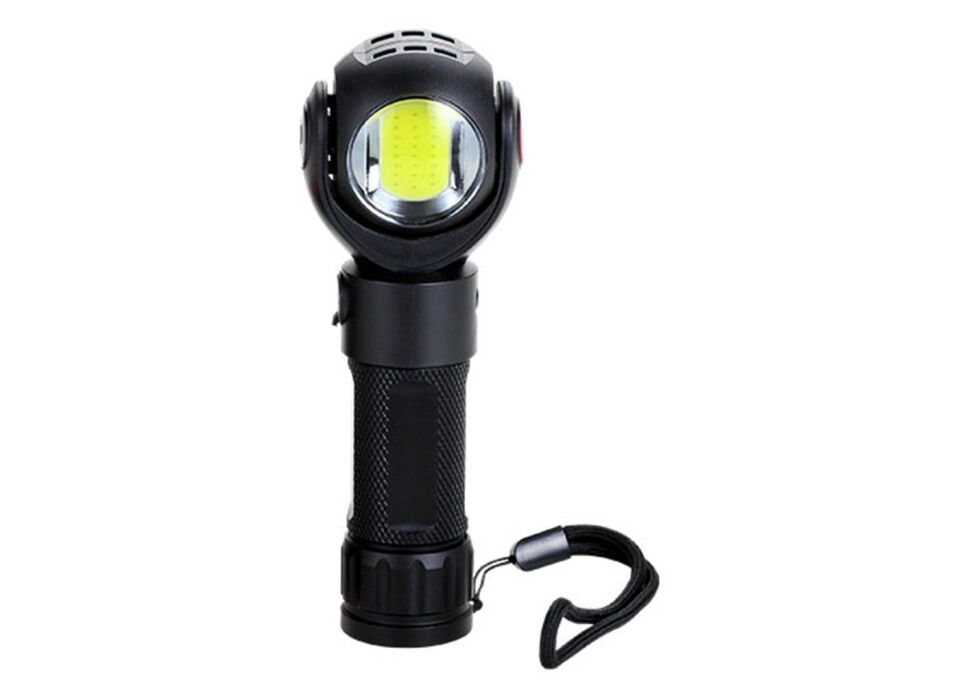 S-link SL-F860 3W Cob+3W Led Pilli Dönebilen Çift Başlıklı Manyetik Tutuculu El Feneri