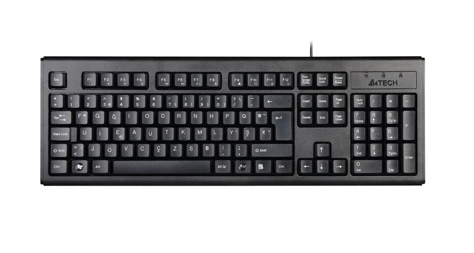 A4 Tech Km-720 Siyah F Tr Usb Kablolu Fn Multimedya Klavye