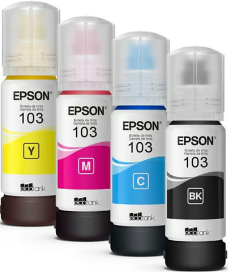Epson 103 Cyan-Magenta-Yellow-Black Mavi-Kırmızı-Sarı-Siyah T00S6 4lü Multipack Kartuş