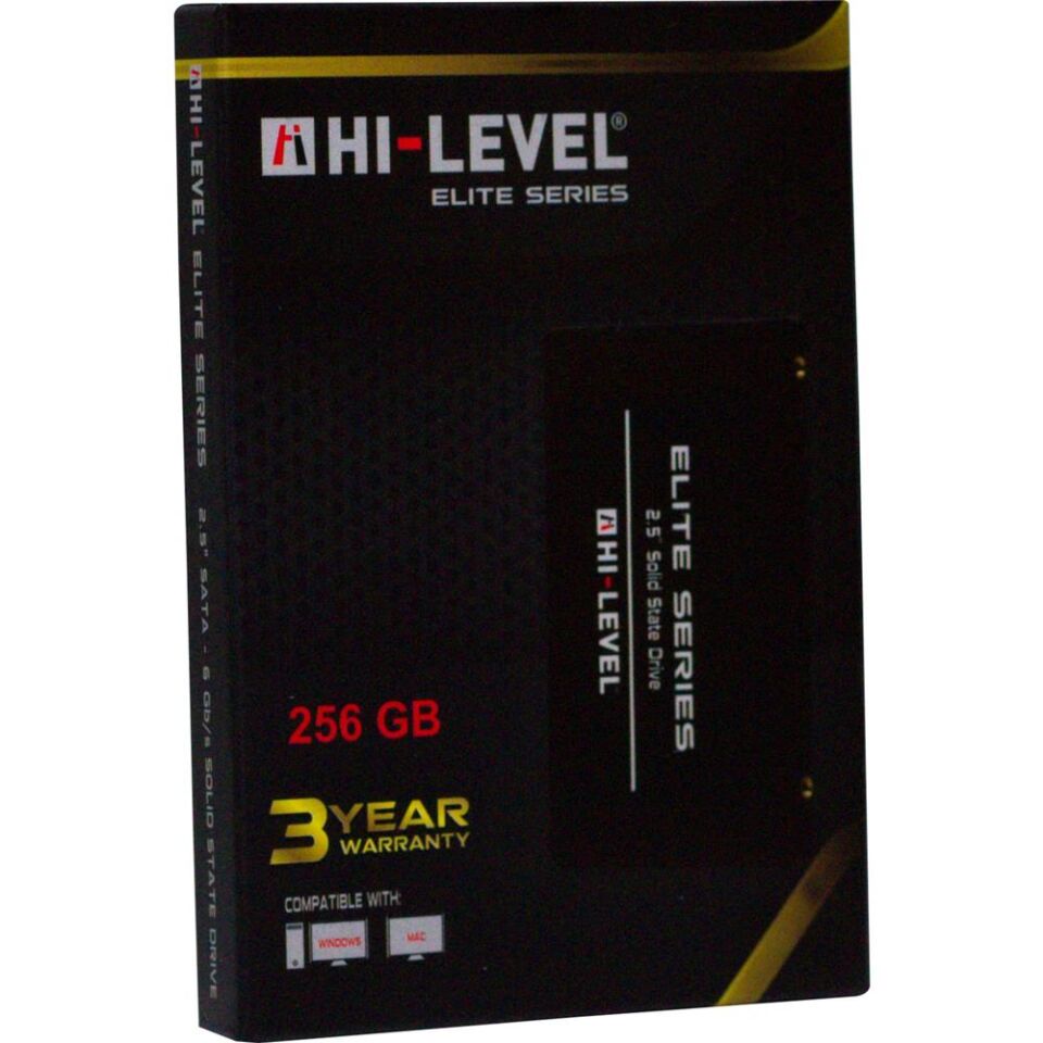 Hi-Level 256GB Elite 560MB-540MB-s Sata 3 2.5'' SSD HLV-SSD30ELT-256G Ssd Harddisk