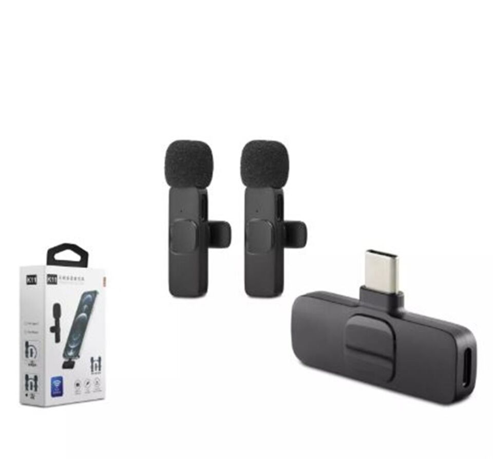 Hadron Hdx2788 Kablosuz 2-Mikrofon Type-C Siyah