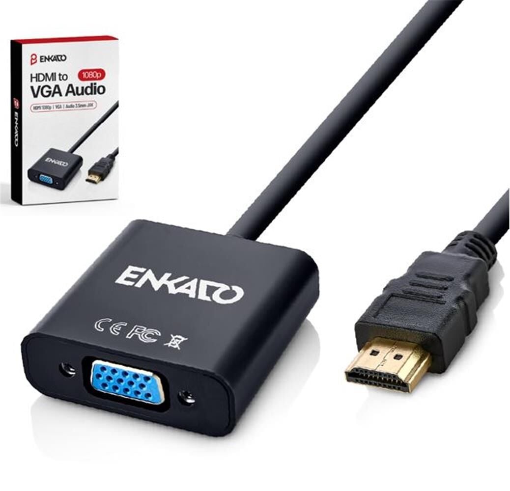 ENKADO EKD-HV10 HDMI TO 1080P VGA + AUDİO ADAPTER