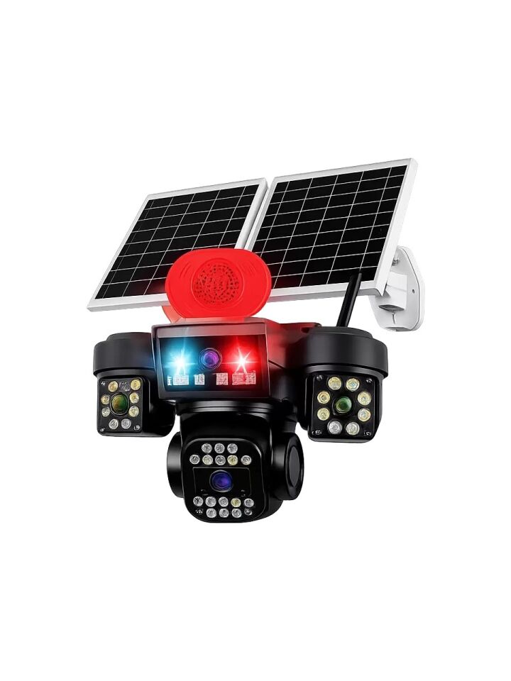 O-KAM OK337 12MP 4 Kameralı 4G Çift Solar Panel AOV Gece Görüş Sesli Konuşma 1 Yıl  İnternet+128 GB SD Kart Hediye