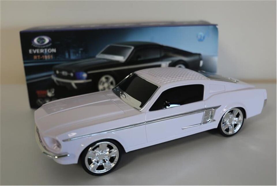 EVERTON RT-1951 Beyaz Arabalı  Bluetooth Fm-Usb-Tf-Aux Şarjlı Nostaljik Radyo