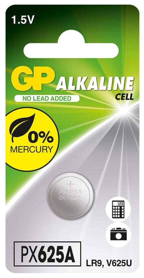 GP GPPX625A-2C1 Alkalin Tekli Blister LR9 Araç Kumanda Pili