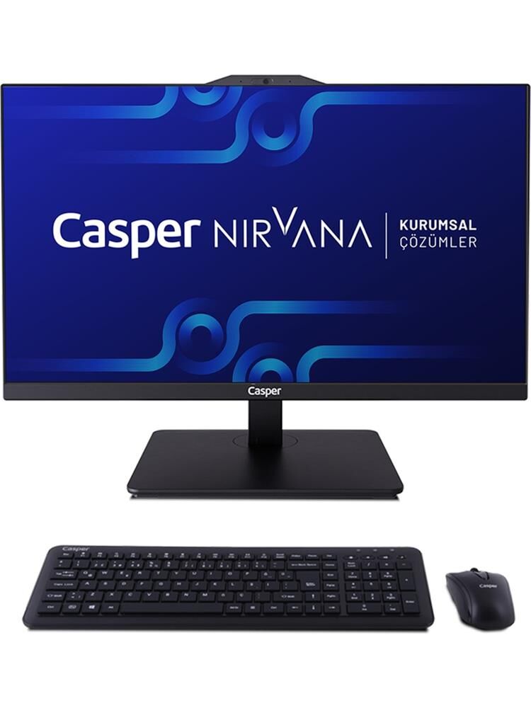 Casper Nirvana A90.1342-BE00X-V-S Siyah Intel i5-13420H 16GB RAM 480GB NVME 23.8'' Pivot All In One