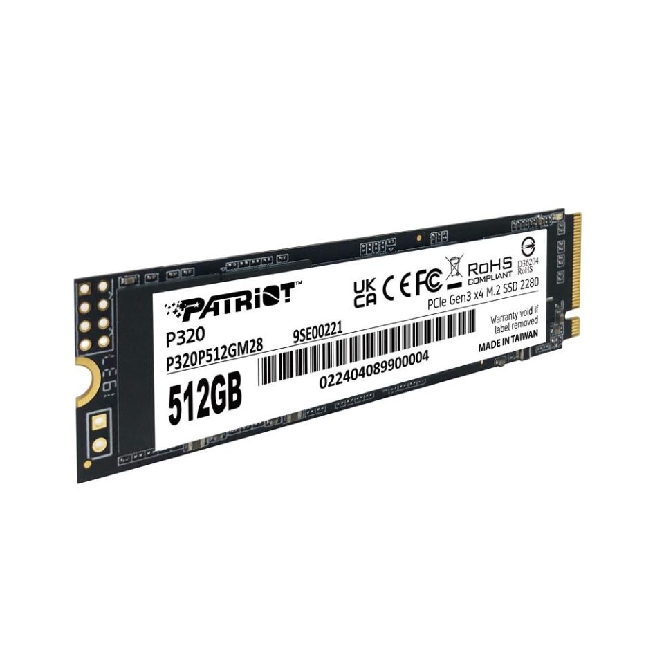 Patriot 512GB P320 3000-2200MB-s NVMe M.2 SSD (P320P512GM28) Ssd Disk