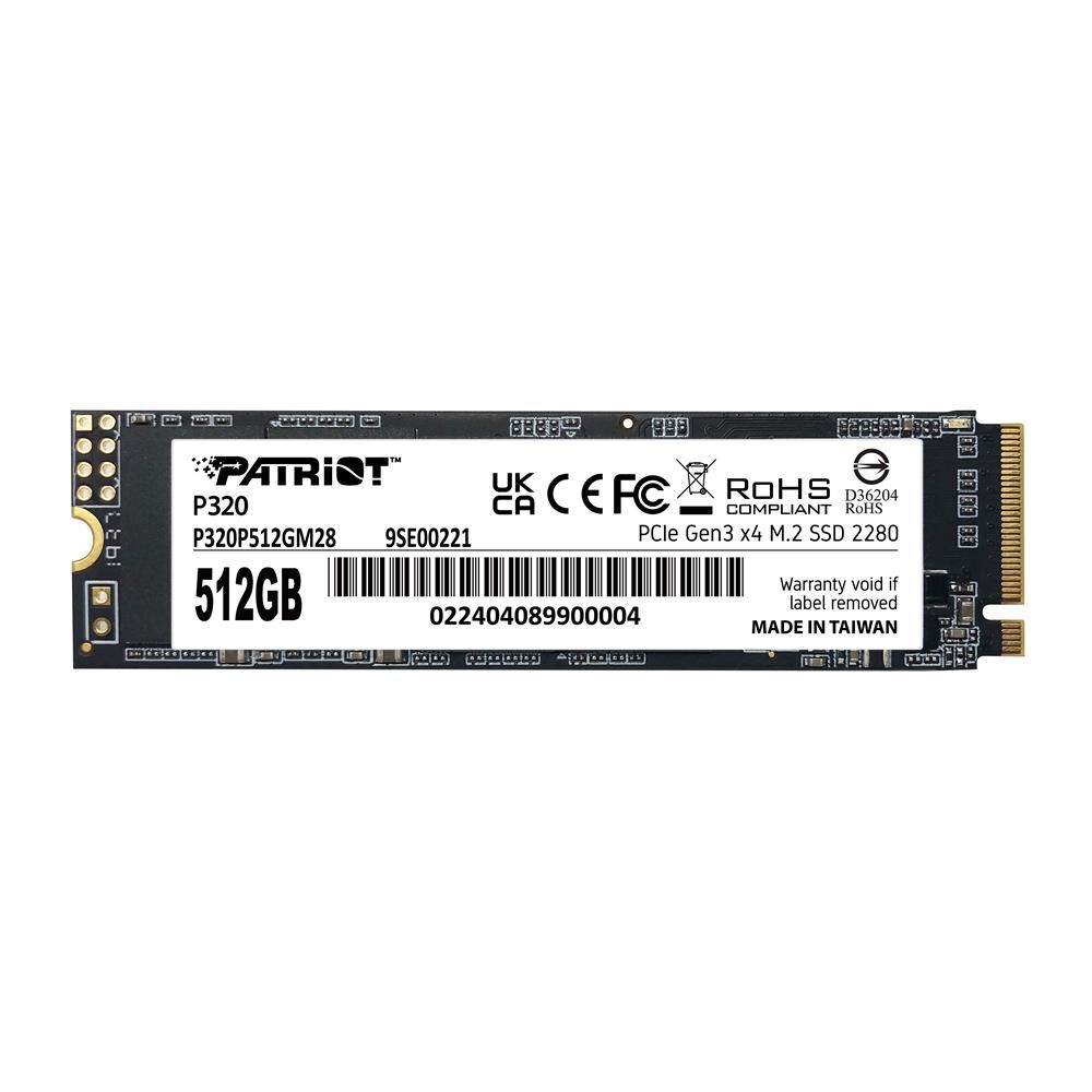 Patriot 512GB P320 3000-2200MB-s NVMe M.2 SSD (P320P512GM28) Ssd Disk