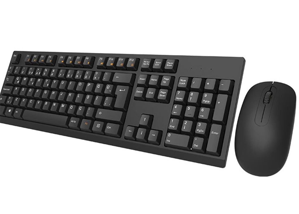 Everest KM-2510 Siyah Kablosuz Q Multimedia Klavye + Mouse Set