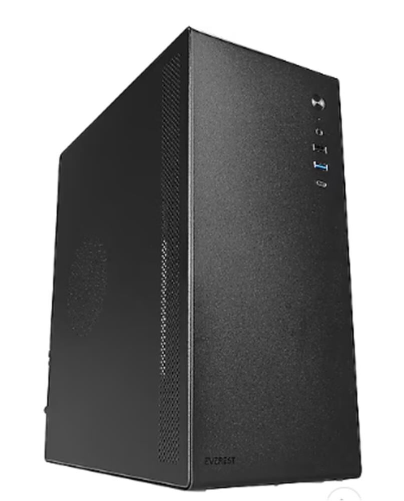 Everest K250 PEAK 250W MICRO PSU Siyah USB3.0+USB2.0+TYPE-C+HD AUDIO Kompakt Mid-T PC Kasası